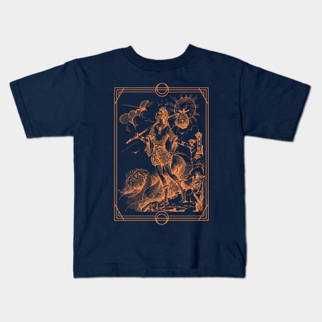 The Fool Tarot Card Kids T-Shirt by soulfulprintss8